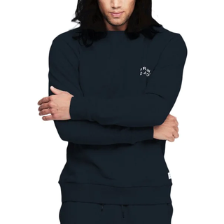 Frank Dandy Unisex Solid Crew - Navy-2 - Large