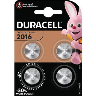 Duracell knapcelle CR 2016 batterier 4-pak