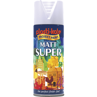 Borup Super Spraymaling, Hvid mat 9010m, 400 ml
