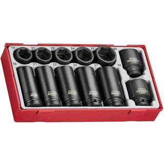 Teng Tools Krafttopsæt med 12 dele med 1/2″ firkantfæste TT9212