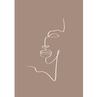 Siluette Plakat  - Brun