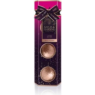 Baylis & Harding Wild Fig & Pomegranate 3 Bath Fizzer Cracker Set - 300 g