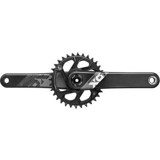 Krankset SRAM X01 Eagle Fat Bike 5" 1 x 12 gear DUB direct mount 30T 175 mm sort/sort