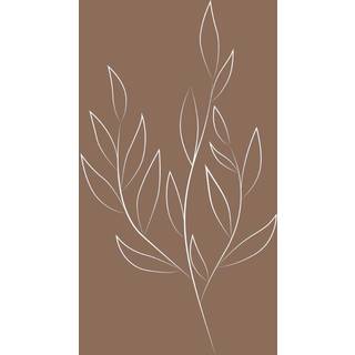 Venture Design Drawed leaf poster 50 x 70 cm Brun