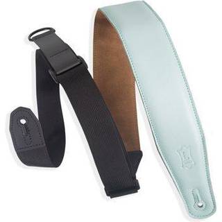 2,5 tommer bred guitarrem i tøj-læder med RipChord-teknologi, Lyseblå Aqua, polstring og ruskindbagside, Justerbar 43-57 tommer