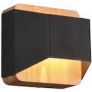 Arino LED-væglampe, sort, bredde 12,2 cm