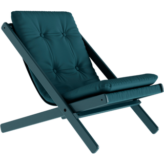 Boogie Lounge Stol fra Karup Design i Massiv FSC Fyrretræ | Japandi - Blue Breeze lacquered - 213 Blue Breeze lacquered