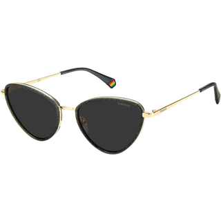 Polaroid PLD 6148/S/X Polarized KB7/M9 55 Solbriller Kvinder Grå - Grey Glitter - 55mm