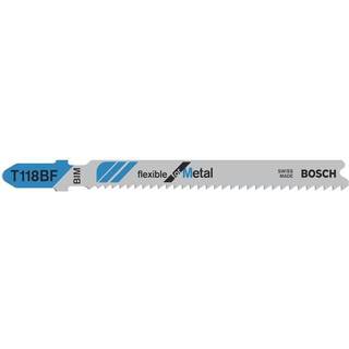 Bosch Fleksibel for metall Stiksavklinger Til 2,5-6 mm metalplader, 92 mm 100-pak