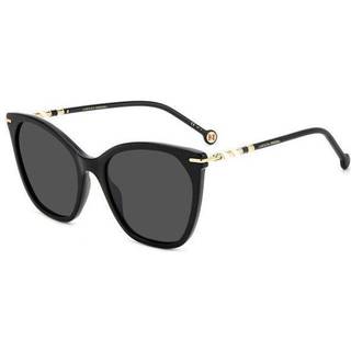 Carolina Herrera Kvinde HER 0091/S 807/IR Solbriller Plast Sort Grå Sommerfugl