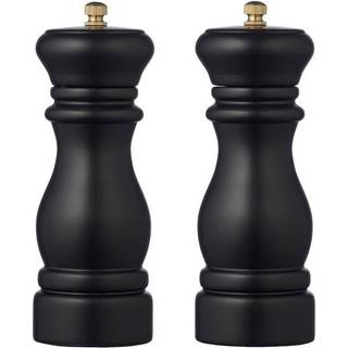 Kitchenware By Tareq Taylor Himalaya Salt And Pepper Set 16,5 Cm Black - Krydderikværne Akacietræ Sort - 25382