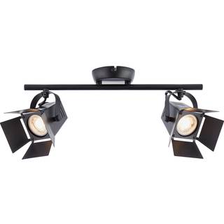 LED spot loftslampe Movie med 2 lyskilder, sort