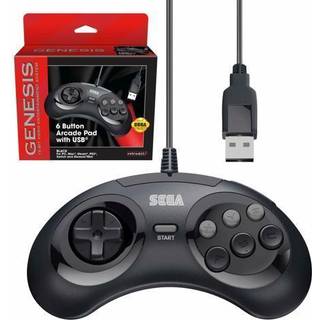 Retro-Bit 6-button Arcade Pad USB - Black - Wired Controller - MAC