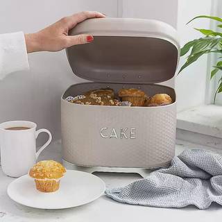Kitchencraft tekstureret firkantet kagedåse Holdbar opbevaringEn