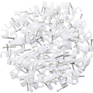Ledningsclips rund 5-7mm neutral 100-pak
