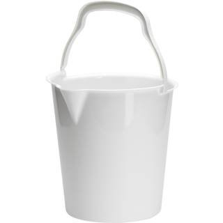Spand med tud 5L hvid