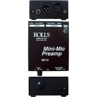 Rolls mini mikrofonforforst?rker sort (MP13)