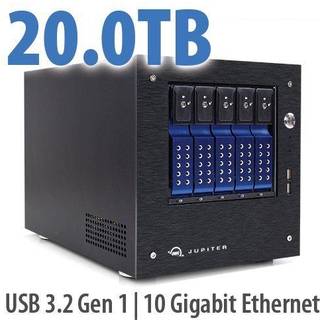 OWC Jupiter Mini 5-Bay Desktop NAS Server 20TB HDD