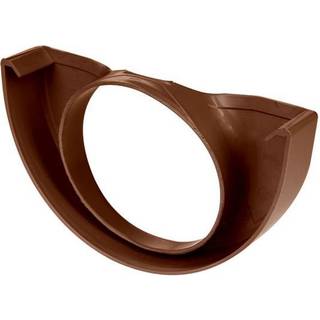 Plastmo plast endebund med hul nr. 11 - 75 mm i brun