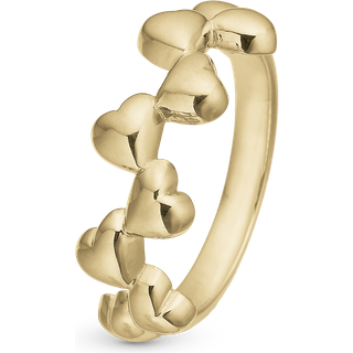 Christina My Love sølv ring med hjerter - Str. 51