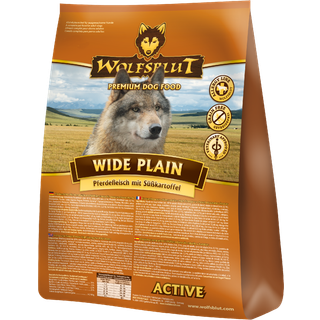 Wolfsblut Wide Plain ACTIVE Adult, med hest, 12.5 kg