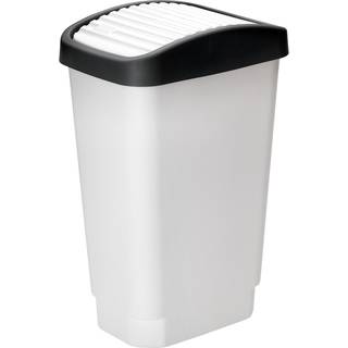 Plast1 Skraldespand m. Vippelåg 10 L - Hvid