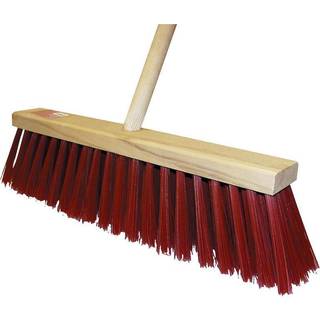 Gadekost medium nylon med skaft - 47 cm