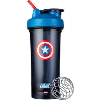 Blenderbottle Marvel Shaker Bottle Pro Series Perfekt til proteinshakes og før træning 28-ounce Captain America Shield