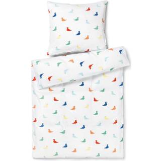 Kay Bojesen Songbird Crib Bed Set 100x130 Cm - Sengetøj Økologisk Bomuldssatin Multi - 39387