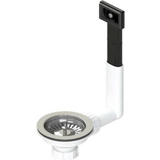 LAVABO S2 bundventil m/overløb rustfrit Stål