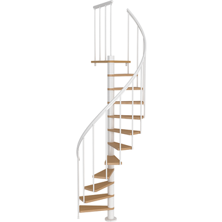 DOLLE Calgary spindeltrappe, Ø140 cm, hvid