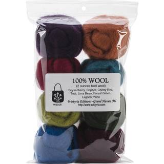 Wistyria Editions WR-905R Wool Roving the Bouquet 8-Pack