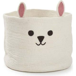 Klippan Yllefabrik Rabbit kurv Ø40 cm Hvid