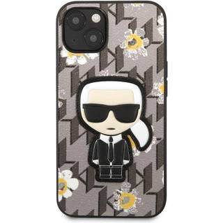Karl Lagerfeld Flower Ikonik Karl cover til iPhone 13 mini - grå