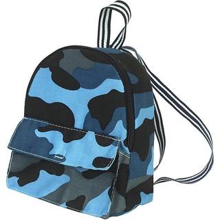 Sophia's - 18 """" dukke - camouflage nylon rygsæk - blå
