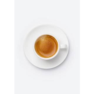 Skummet kaffe Plakat  - Brun og Hvid