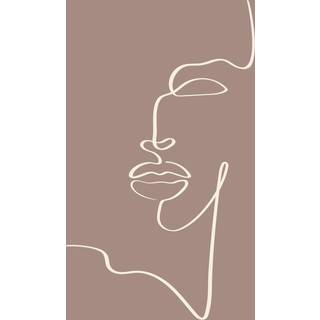 Siluette Plakat  - Brun