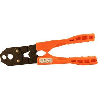 Sharkbite 1/2 tommer til 3/4 tommer PEX Crimp Tool Dual Head med orange håndtag 23251