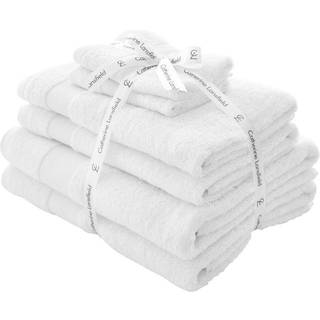 Catherine Lansfield Catherine Lansfield 6 Piece White Anti-Bacterial Towel Bale