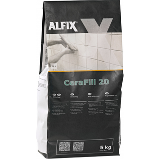 Alfix CeraFill 20 RustiqFuge i grå 5 kg