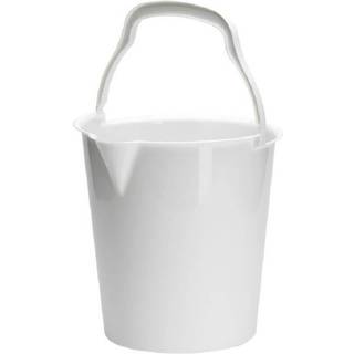 Spand med tud 10L hvid