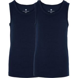 JBS of Denmark Kids Singlet | 2-pak | Bambusviskose | Navy, størrelse 7/8