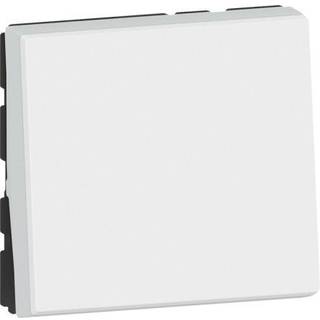 Legrand Mosaic afbryder kors. 10a 2m anti.b. hvi