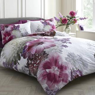 Laurence Llewelyn-Bowen Laurence Llewelyn-Bowen Pink Lady Large Mayfair Floral 100% Cotton Duvet Cover and Pillowcase Set