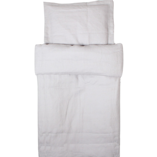 NG Baby Sengesæt linned barnevogn/vugge Light Grey One Size      Unisex