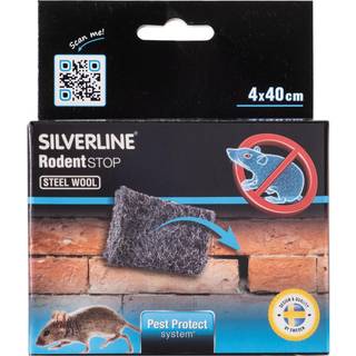 Silverline forseglende ståluld 4x40 cm - effektiv beskyttelse mod gnavere