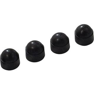 PLUS møtrikhætter til M8 bolte, sort/plast, 1,6 x 1,7 x 1,7 cm
