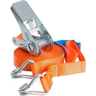 Spændebånd med krog BEMA ZG 10, 2-delt, 25 mm x 5 meter (4.5 + 0.5 meter), 400 daN / 405 kg (LC), orange