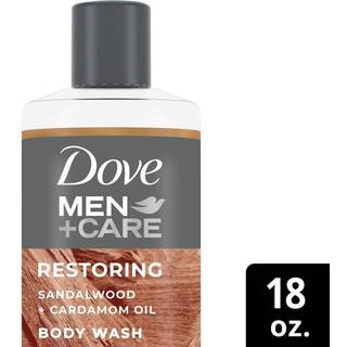 Dove Men + Care Body Wash Sandalwood + kardemommeolie for at genopbygge huden i bruser med plantebaserede reng?ringsmidler og fugtighedscreme 18