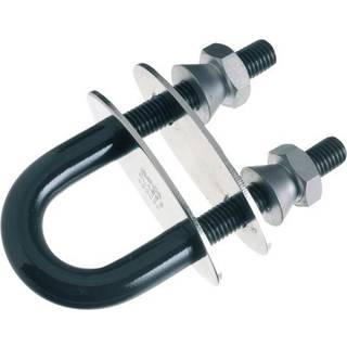 Låsebøjle / stævnbøjle med dækplade, klasse 3, Roca Bow Eye Brake Off Nuts, rustfrit stål AISI 630, M12 x 70 mm, 124 mm